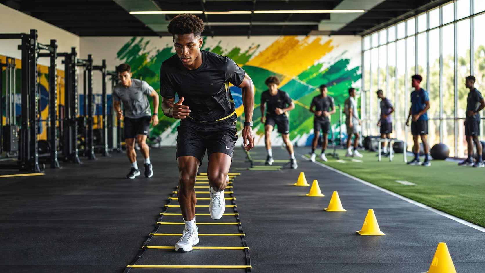 Integrated sports methodology with soccer and jiu-jitsu.
